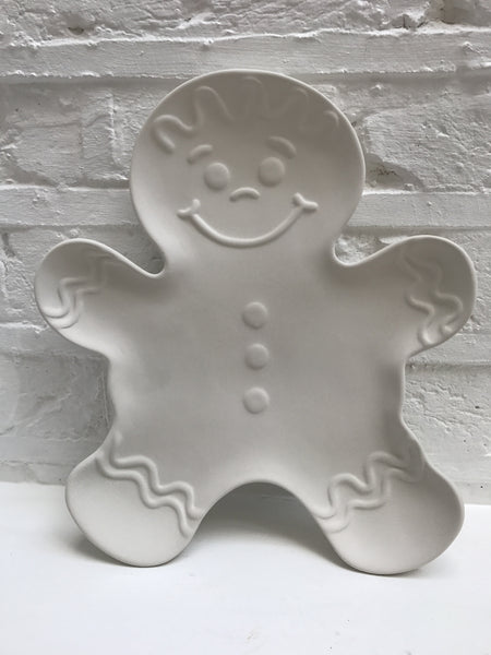 Gingerbread man plate